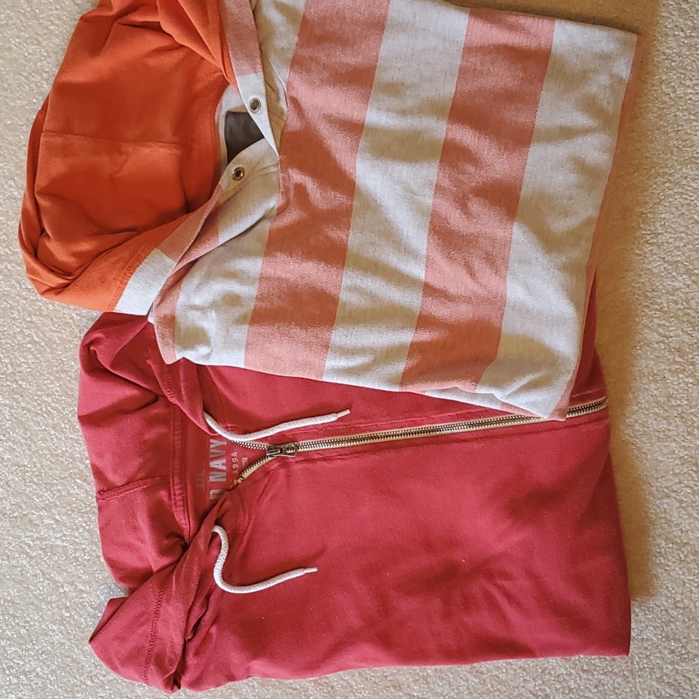 Set of two Old Navy hooded shirts. Size XXL.